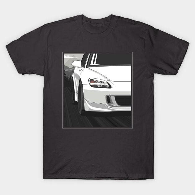 Honda S2000 AP2 Rolling - Championship White T-Shirt by wearapex